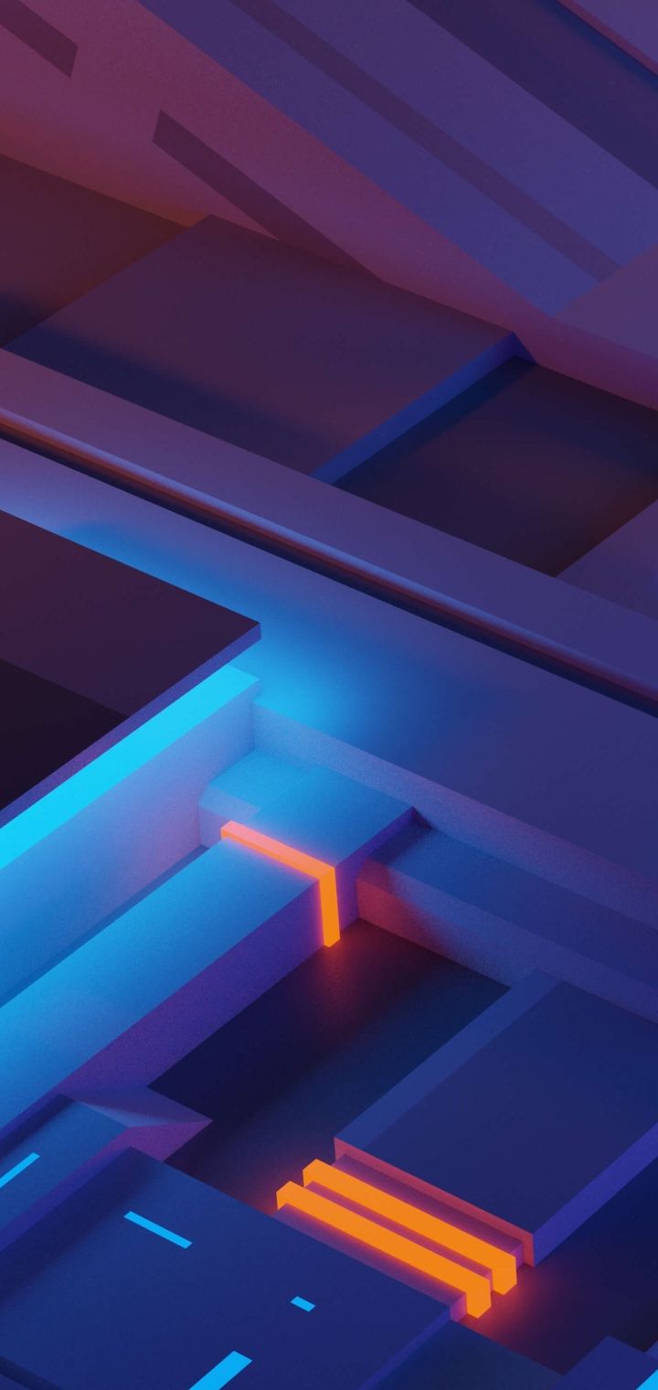 720x1520 Pixel Blocks - Fluent Design on WallpaperBat