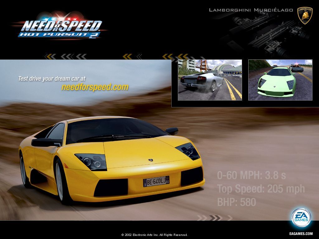 1024x768 Need for Speed: Hot Pursuit 2 official promotional image - MobyGames Wallpaper