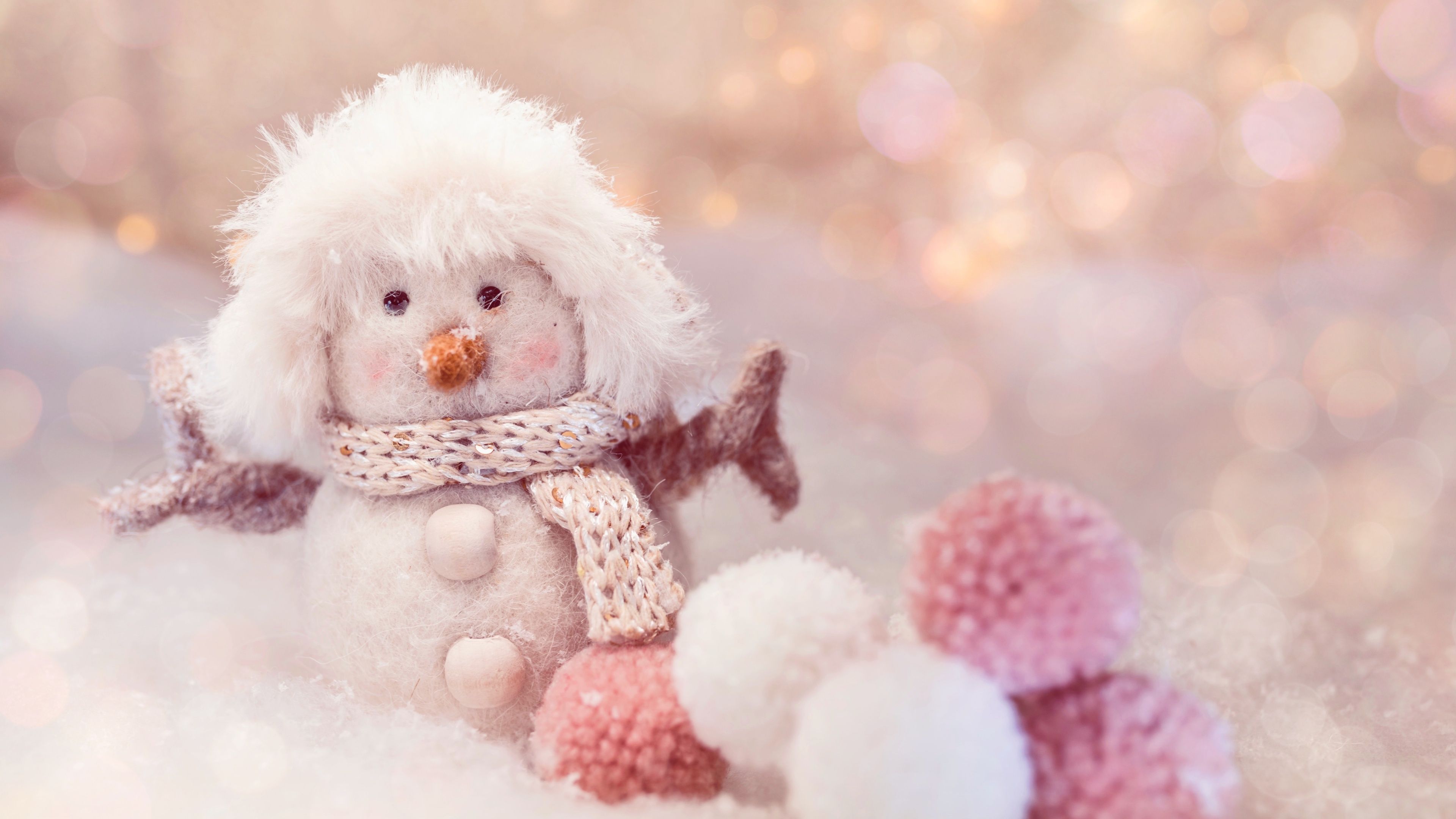 Cute Winter Wallpapers 4k HD Cute Winter Backgrounds On WallpaperBat 955178 Snowman 4k Cute Doll Plush Toys Winter