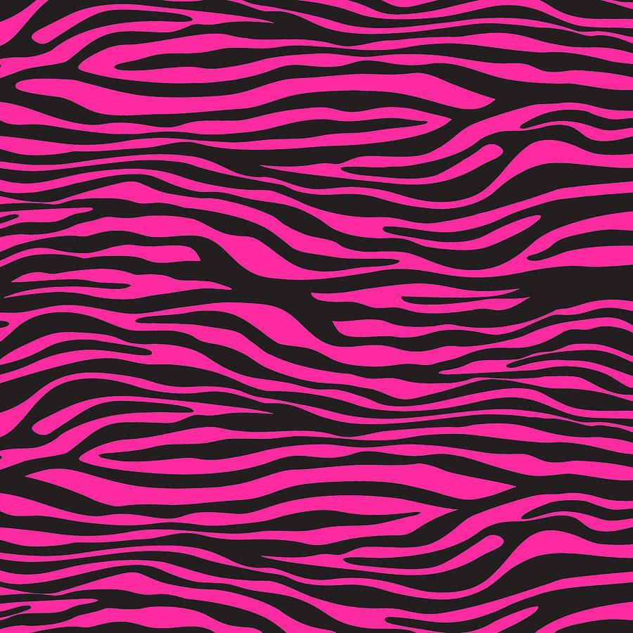 Pink zebra print craft patterned vinyl sheet - HTV or Adhesive Vinyl -  animal print pattern vinyl HTV1210