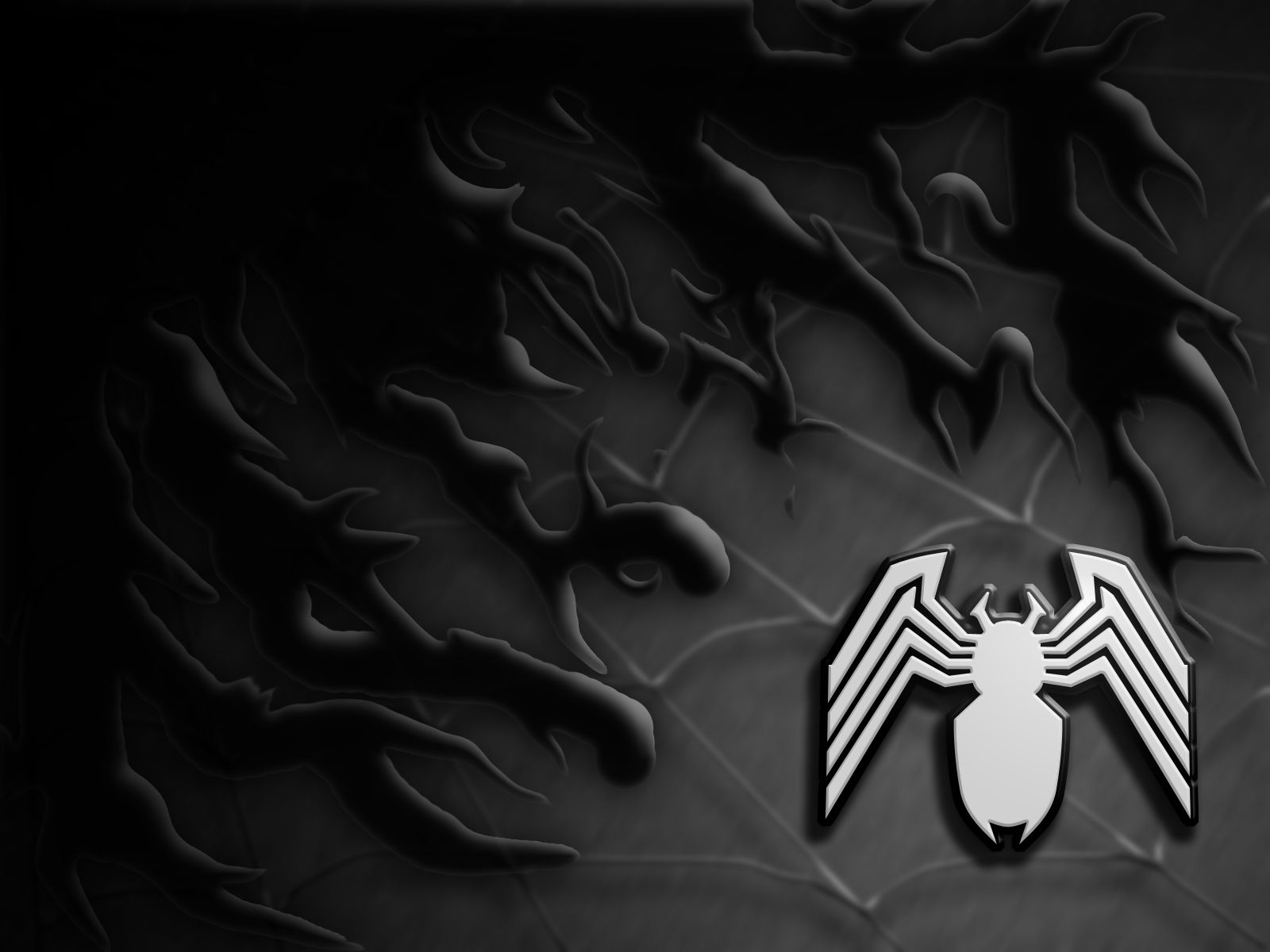 1600x1200 venom logo on WallpaperBat