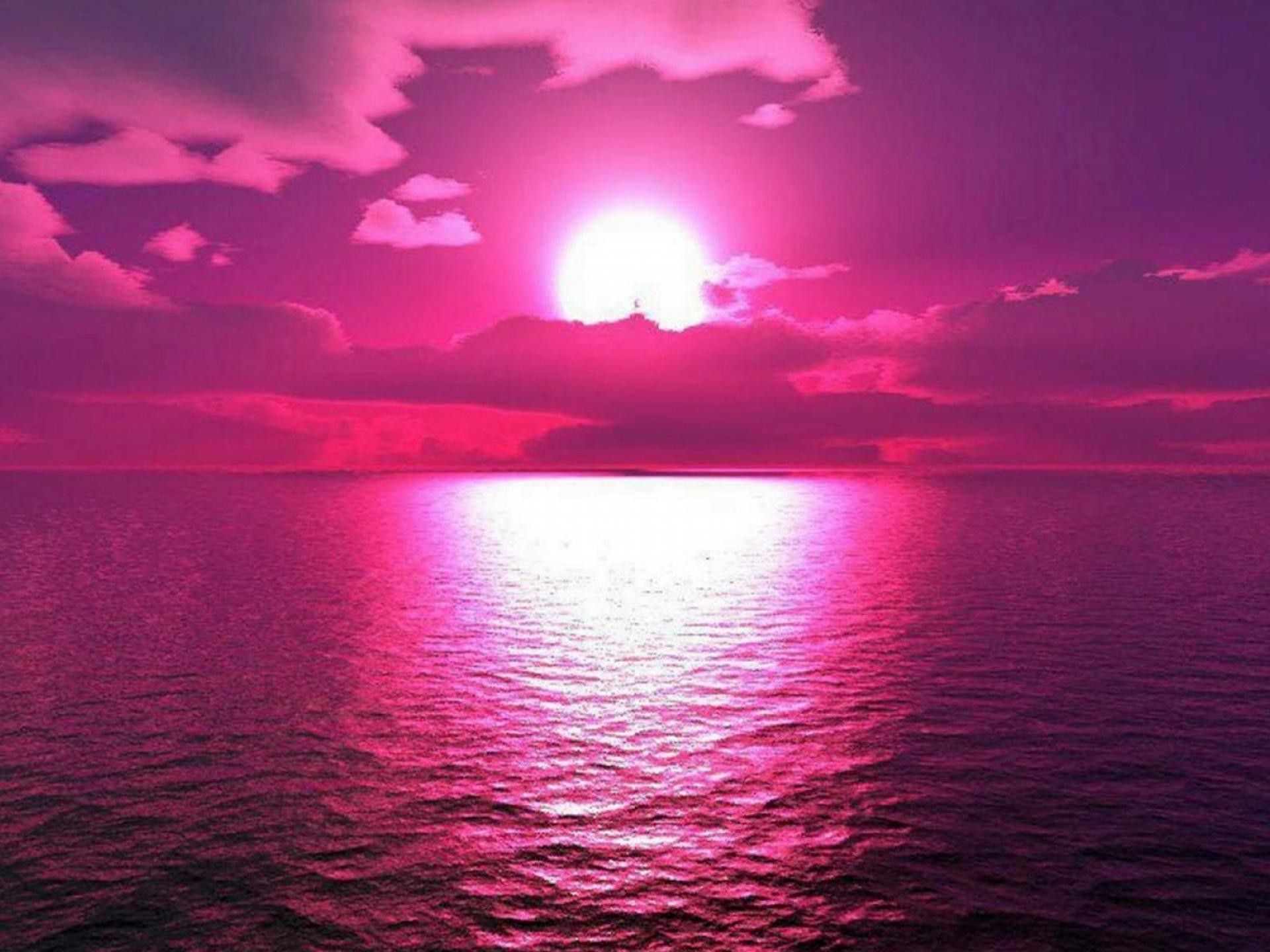 Hot Pink Sunset Wallpapers.