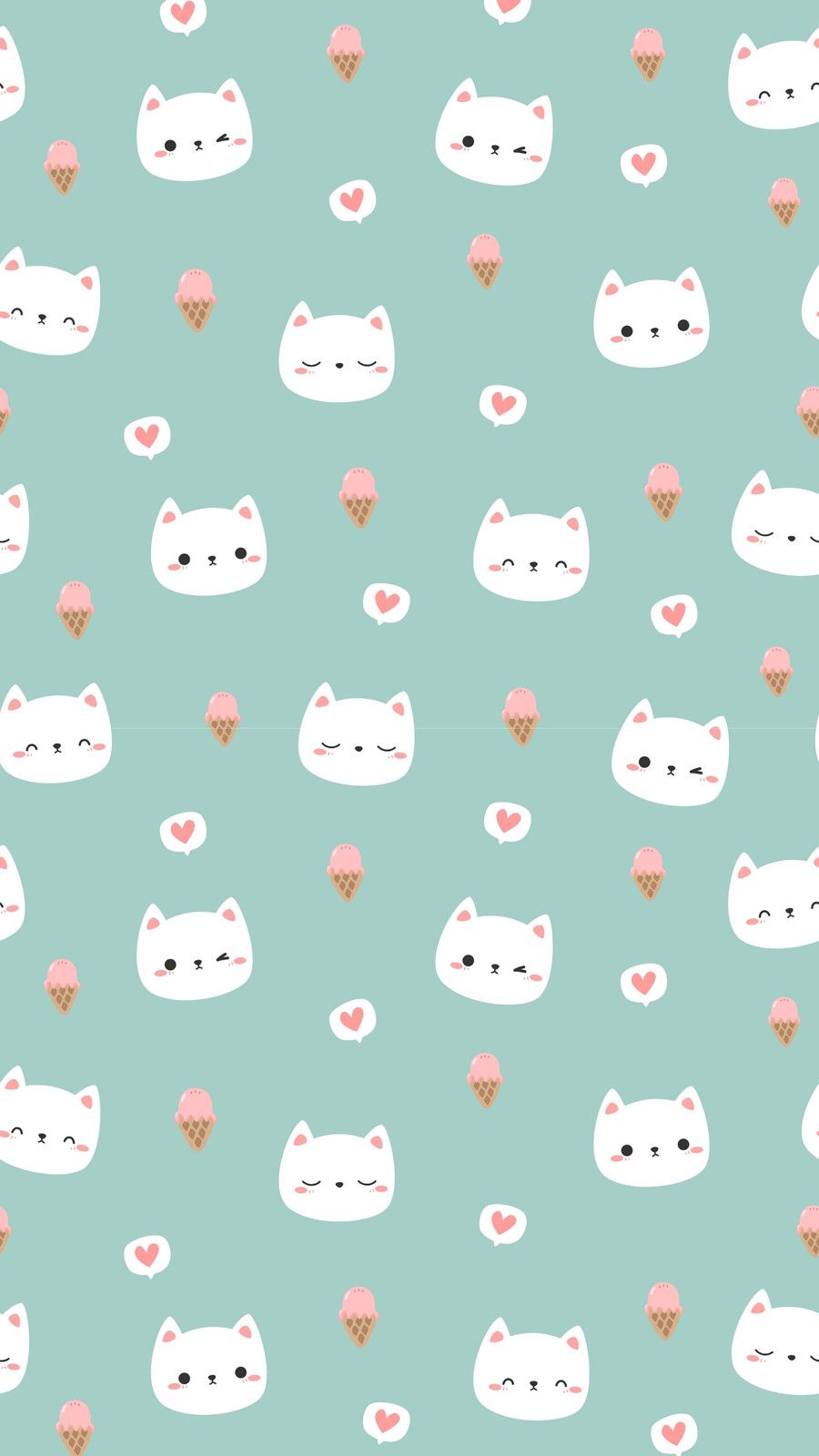 Cat Pattern iPhone Wallpapers - 4k, HD Cat Pattern iPhone Backgrounds ...