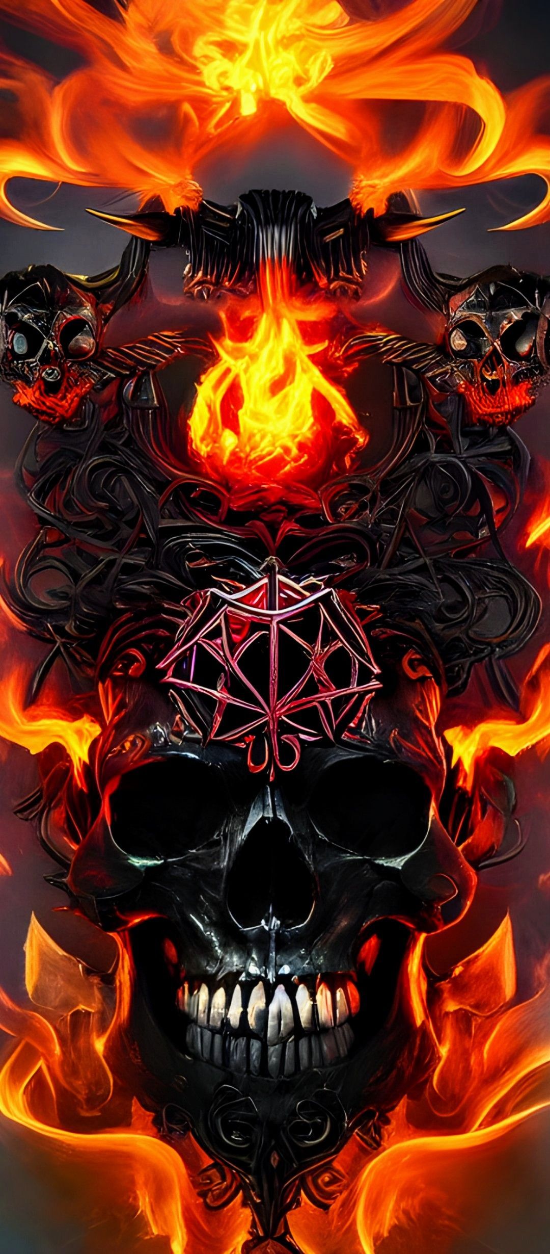 Fire Skull Wallpapers - 4k, HD Fire Skull Backgrounds on WallpaperBat