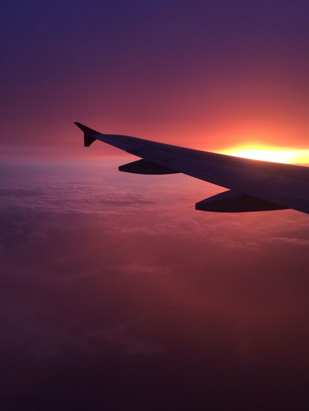 Airplane sunset wallpapers 4k hd airplane sunset backgrounds on