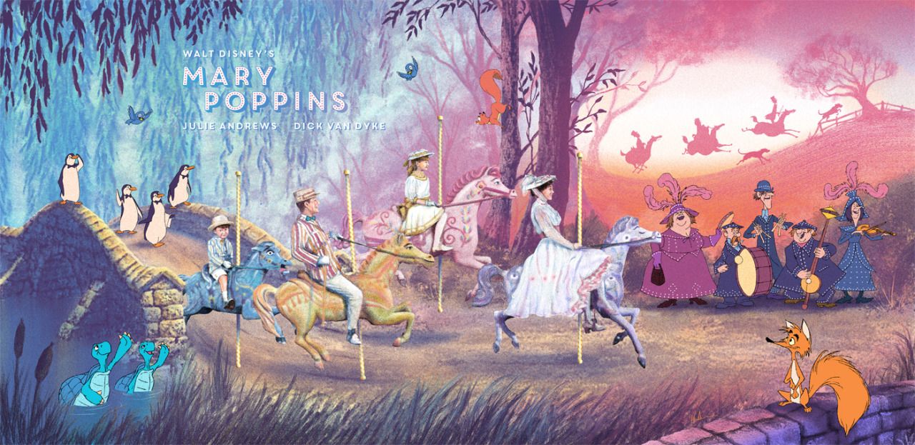 1280x623 Jolly Holiday (Mary Poppins) by Kevin ... Wallpaper