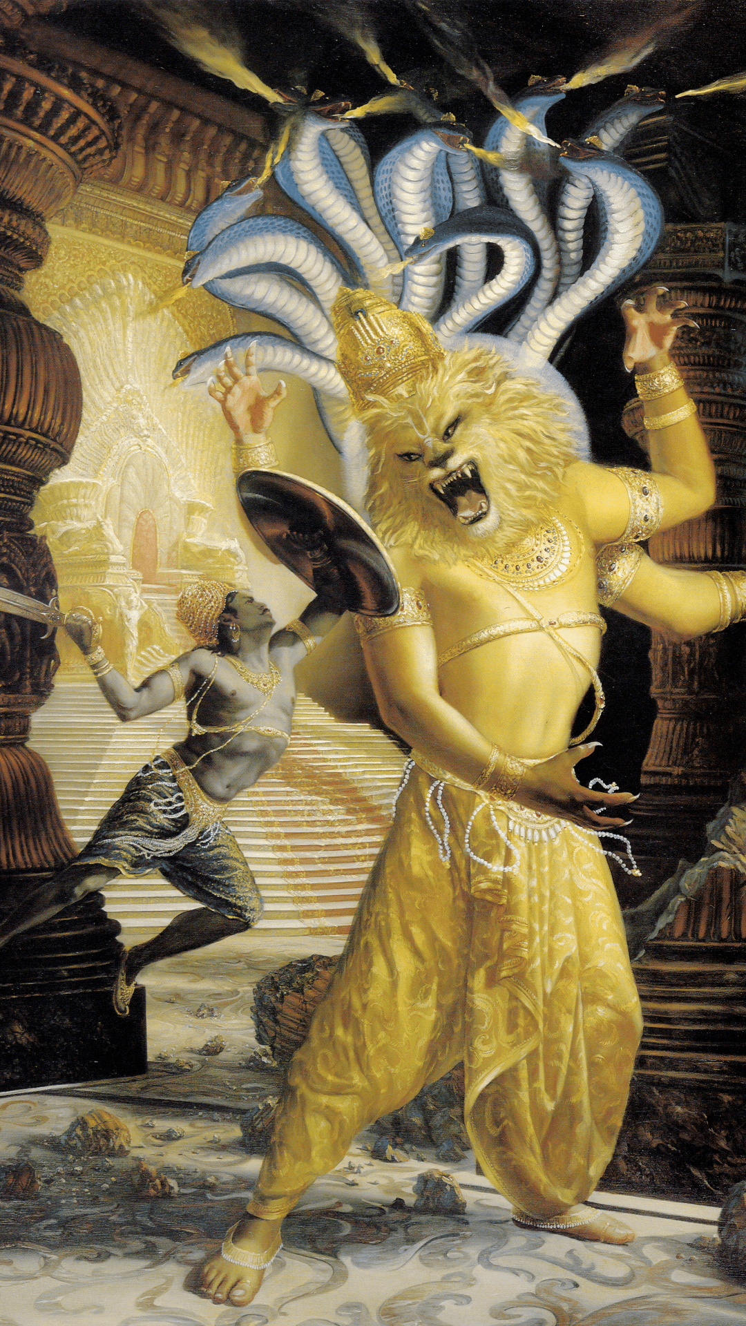1080x1920 Lord Narasimha Wallpaper Download on WallpaperBat