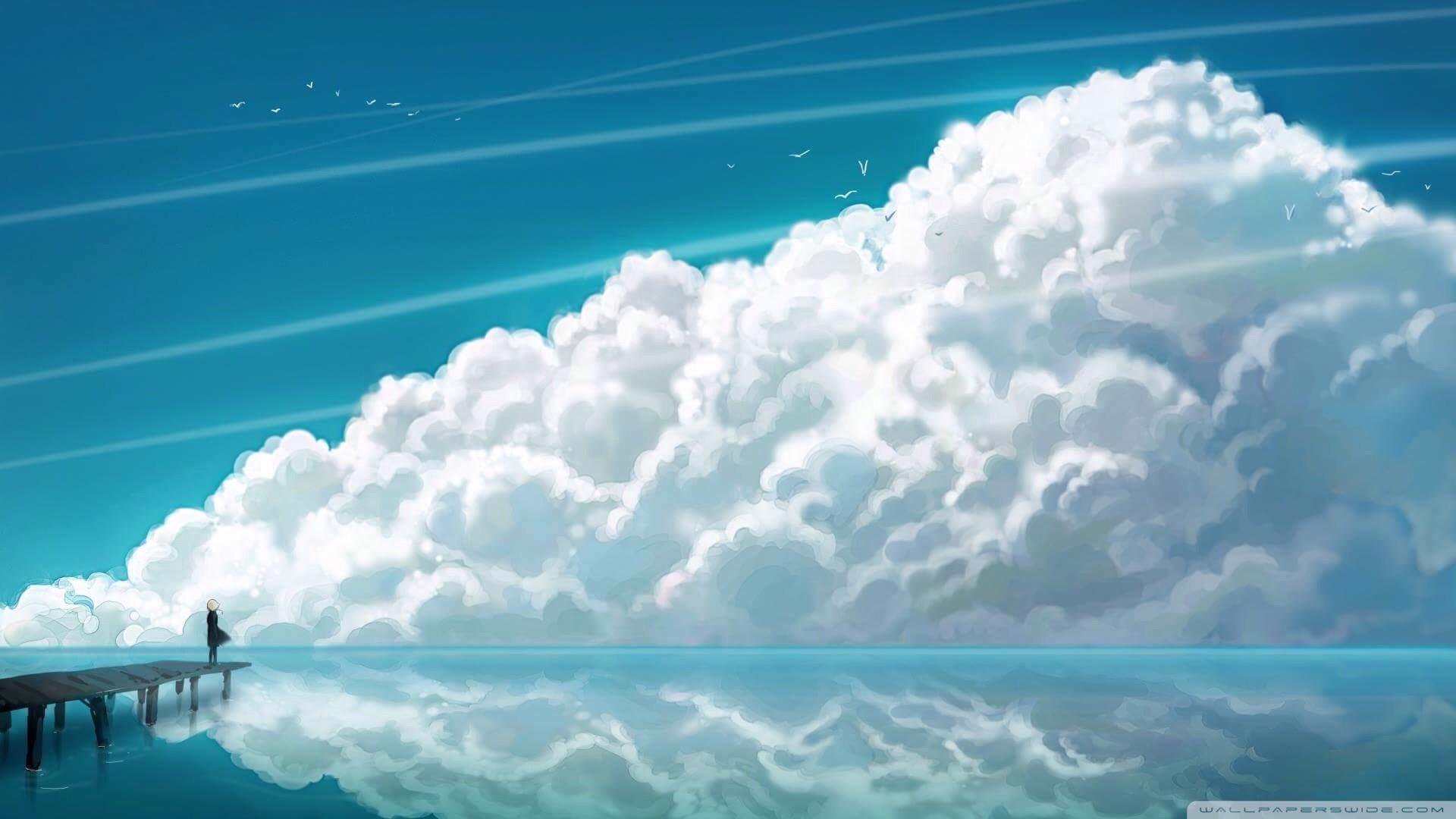 1920x1080 Anime cloud [1920x1080] : r/wallpaper Wallpaper