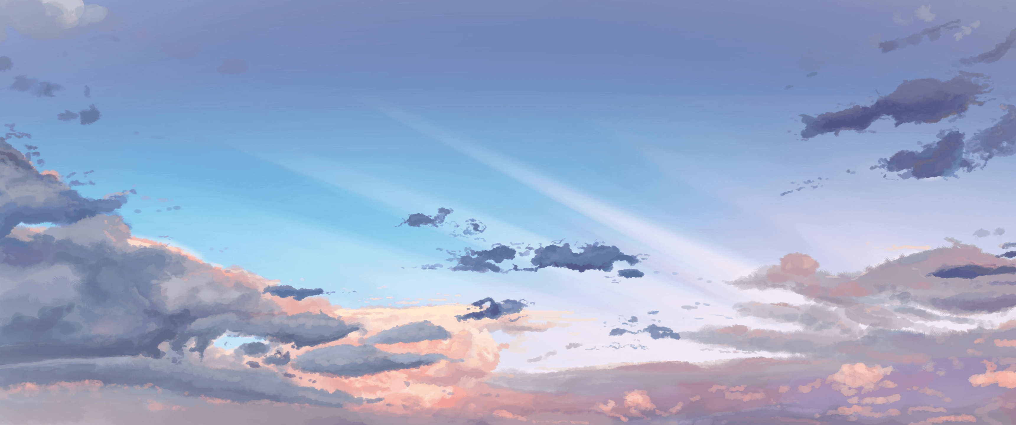 3440x1440 Anime sky 3440x1440 : r/WidescreenWallpaper Wallpaper