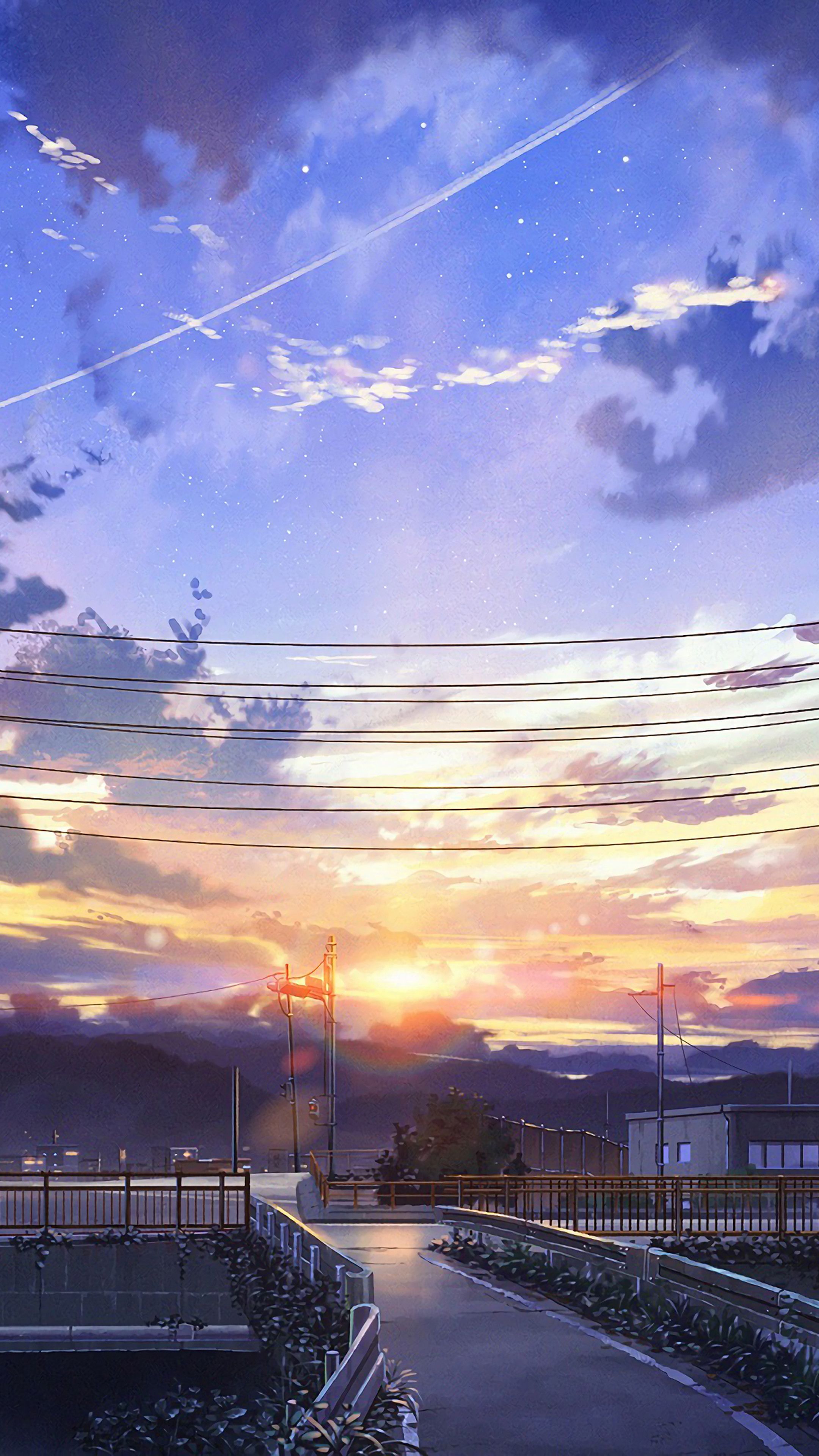 2160x3840 29+ Anime Sky Wallpapers for iPhone and ... Wallpaper