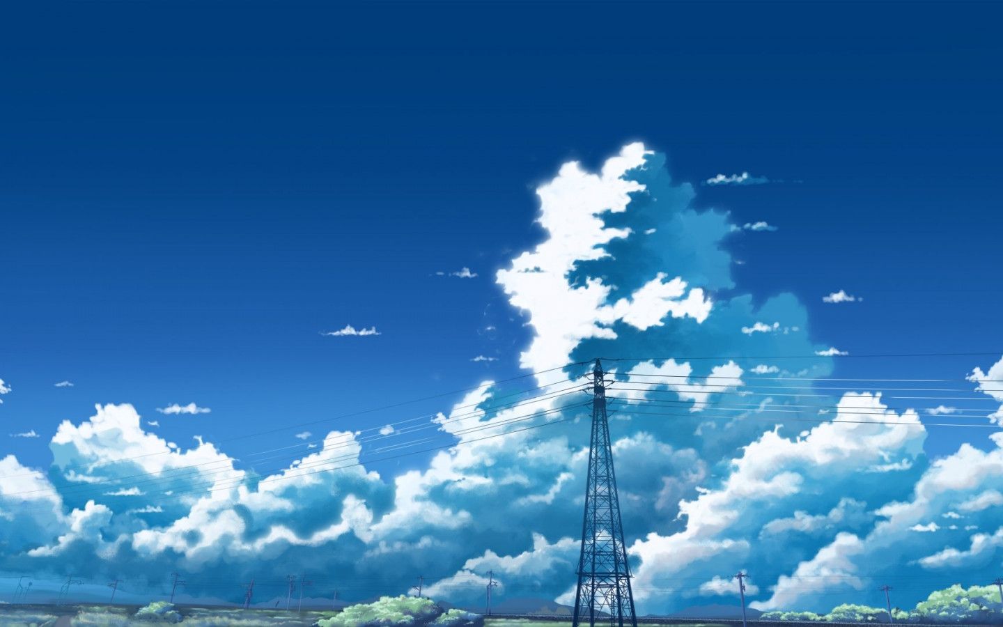 1440x900 Anime Clouds Wallpaper 1920x1080 64321 ... Wallpaper