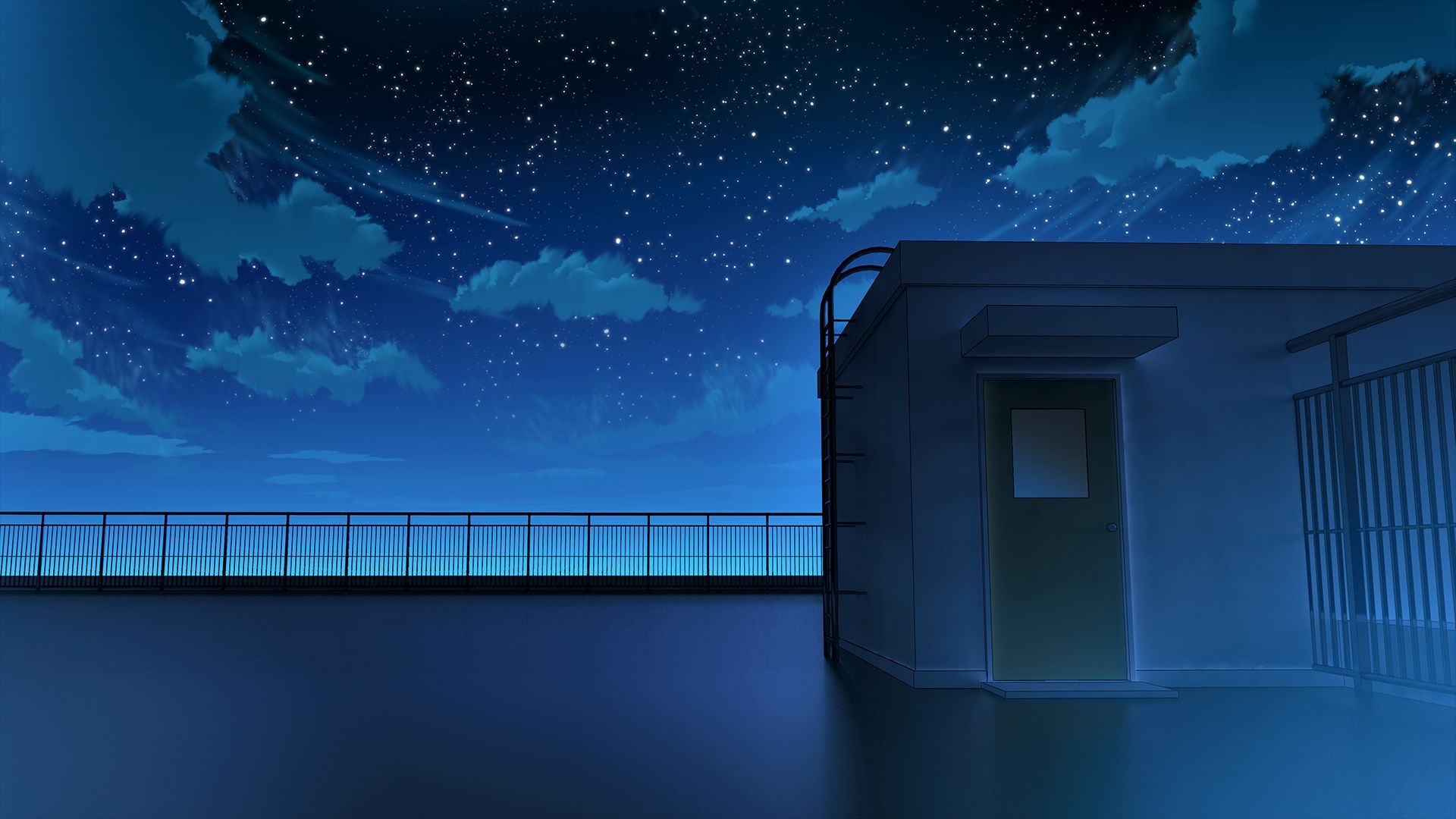 1920x1080 HD desktop wallpaper: Anime, Sky, Night ... Wallpaper