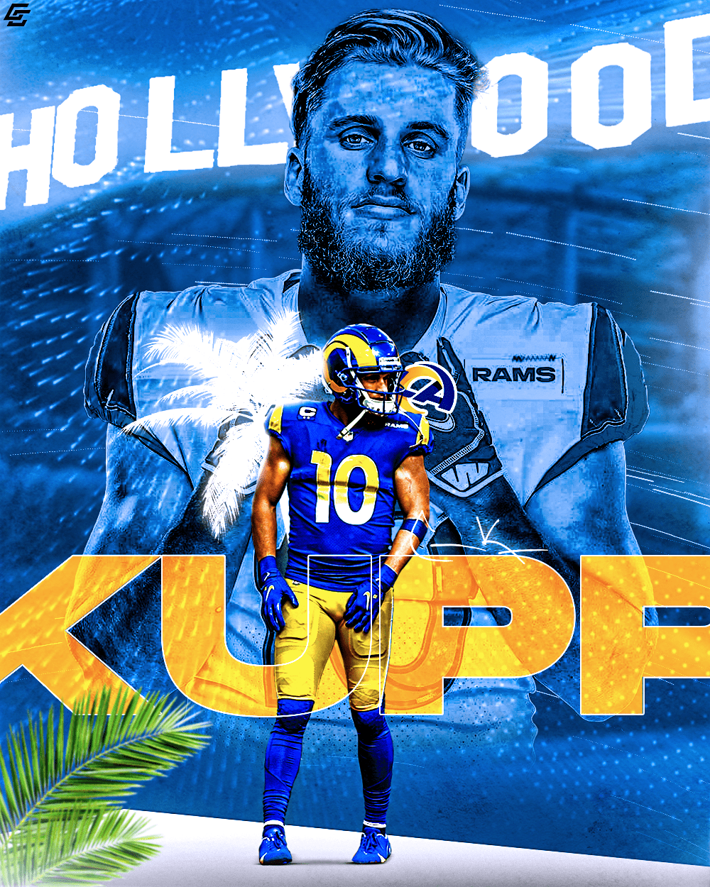 1000x1250 Cooper Kupp Hollywood Design by Connor ... Wallpaper