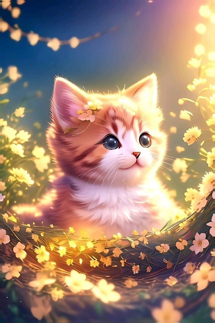 Kitten Art Wallpapers - 4k, HD Kitten Art Backgrounds on WallpaperBat