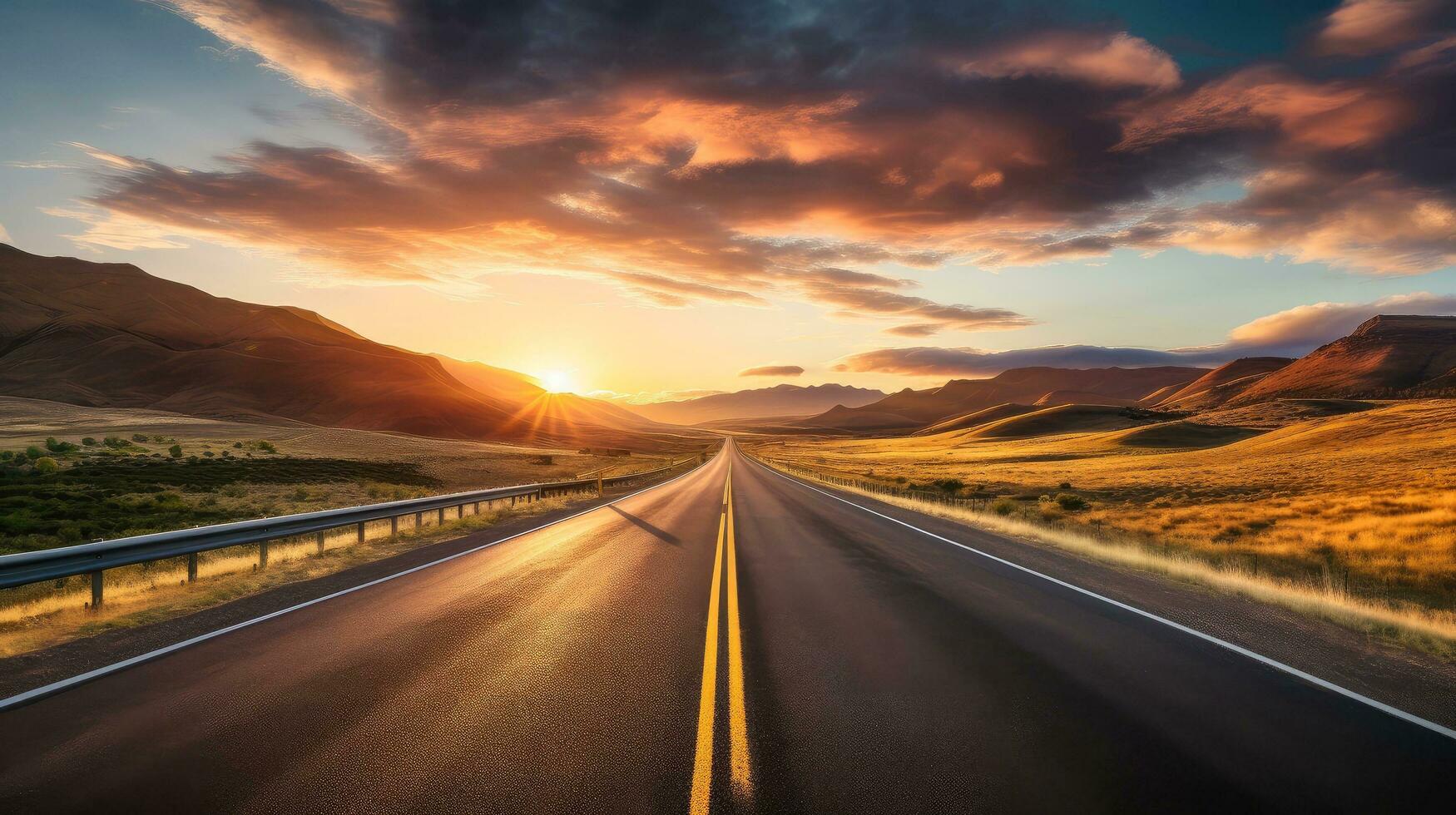 Sunset Road Wallpapers - 4k, HD Sunset Road Backgrounds on WallpaperBat