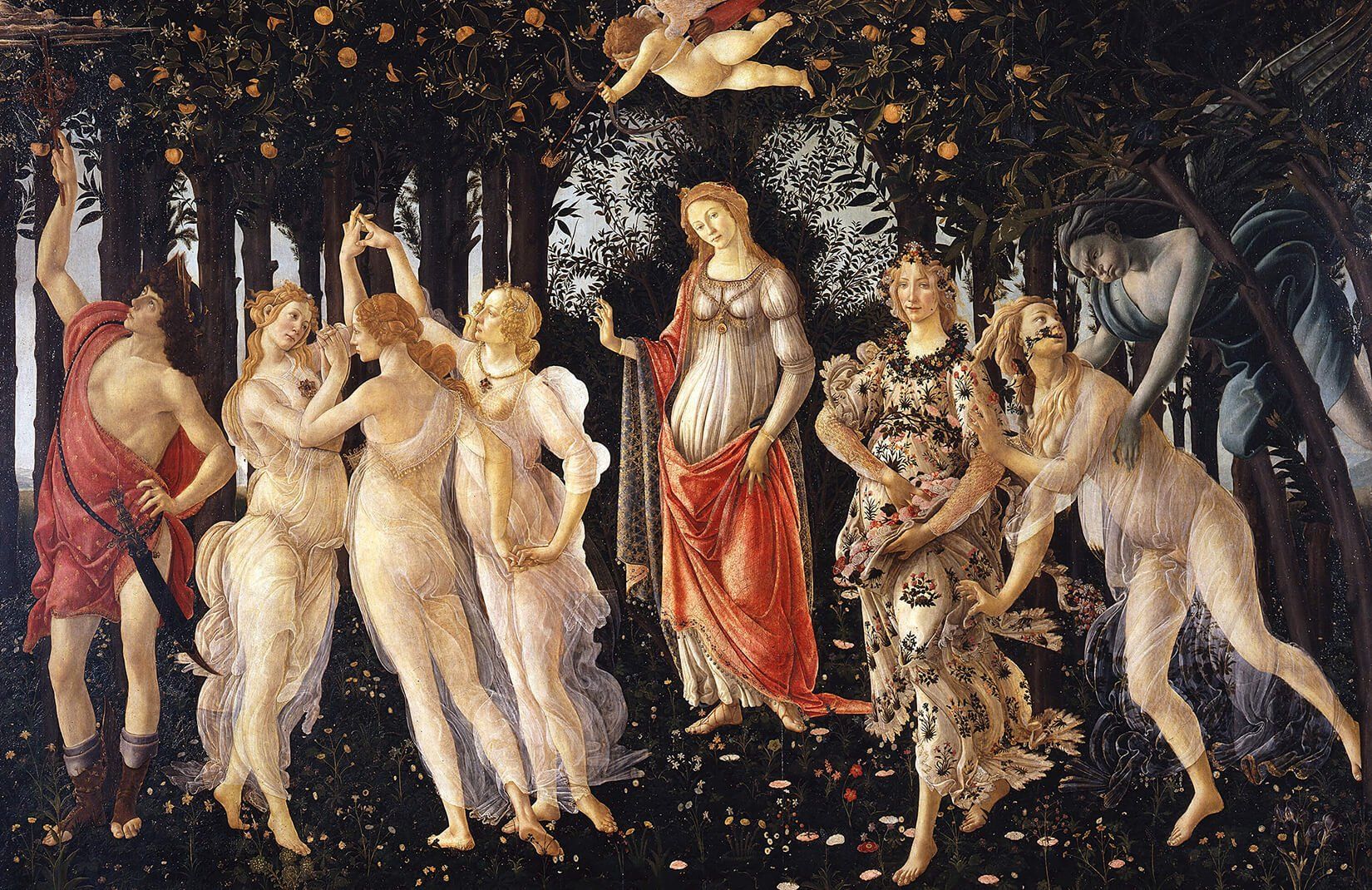 1650x1070 Botticelli Wallpaper Mural ... Wallpaper