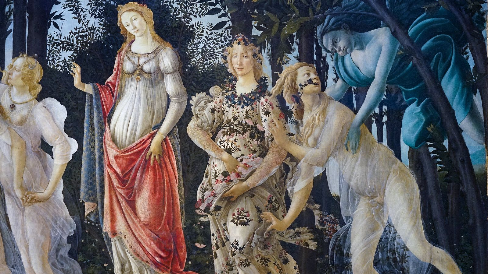 1600x900 Sandro Botticelli, La Primavera (Spr ... Wallpaper