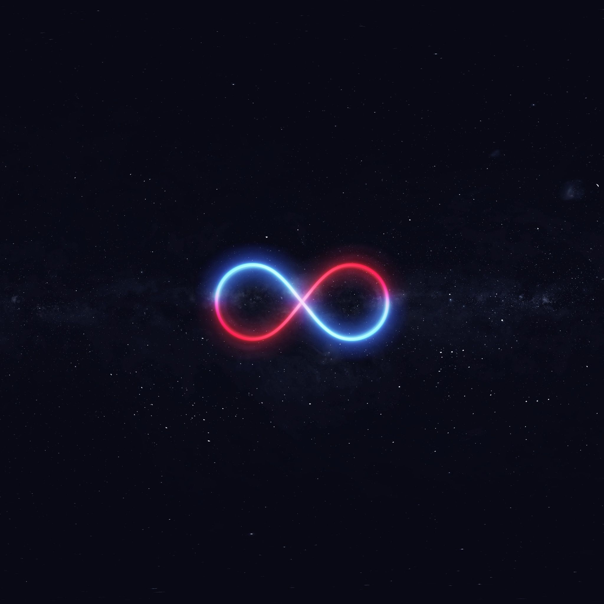 2048x2048 Infinity Wallpaper 4K, Stars, Night sky ... Wallpaper