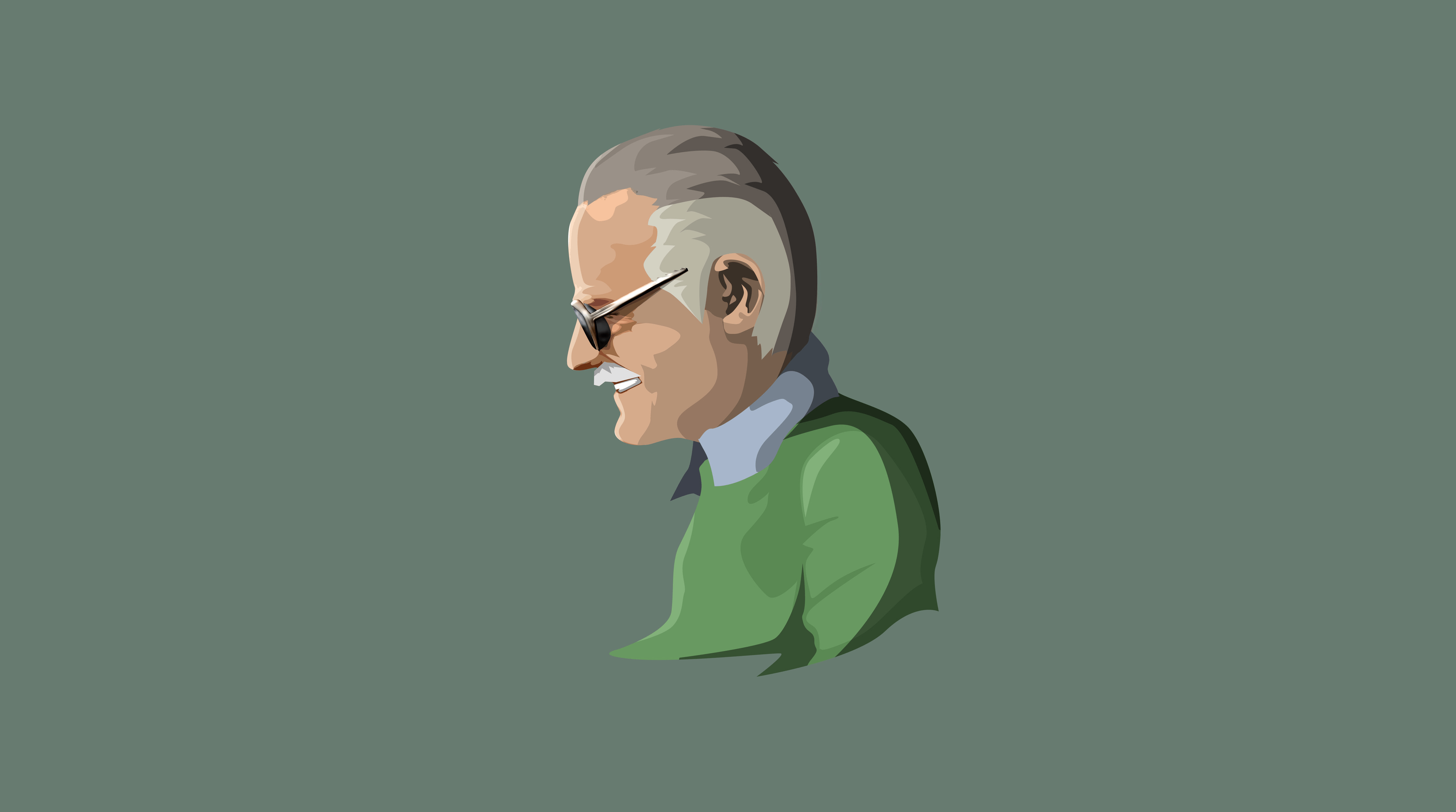 4445x2480 Celebrity Stan Lee 4k Ultra HD ... Wallpaper