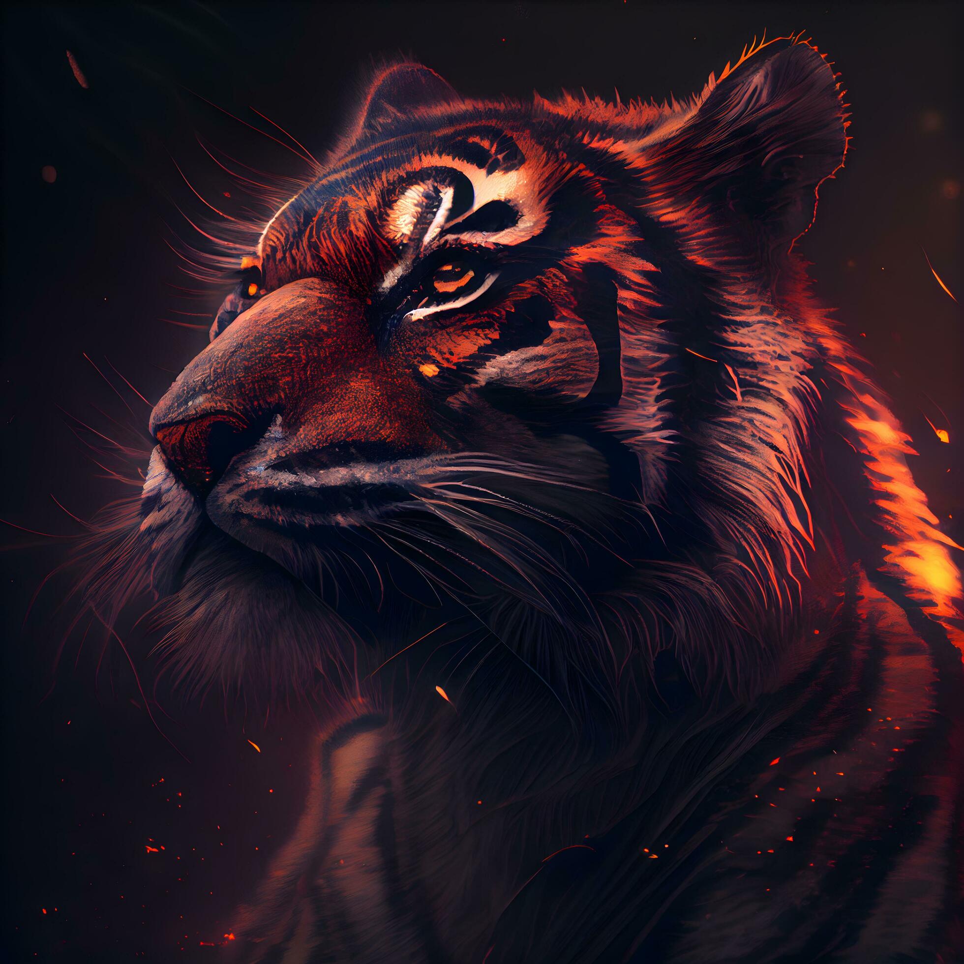 Dark Tiger Wallpapers - 4k, Hd Dark Tiger Backgrounds On Wallpaperbat