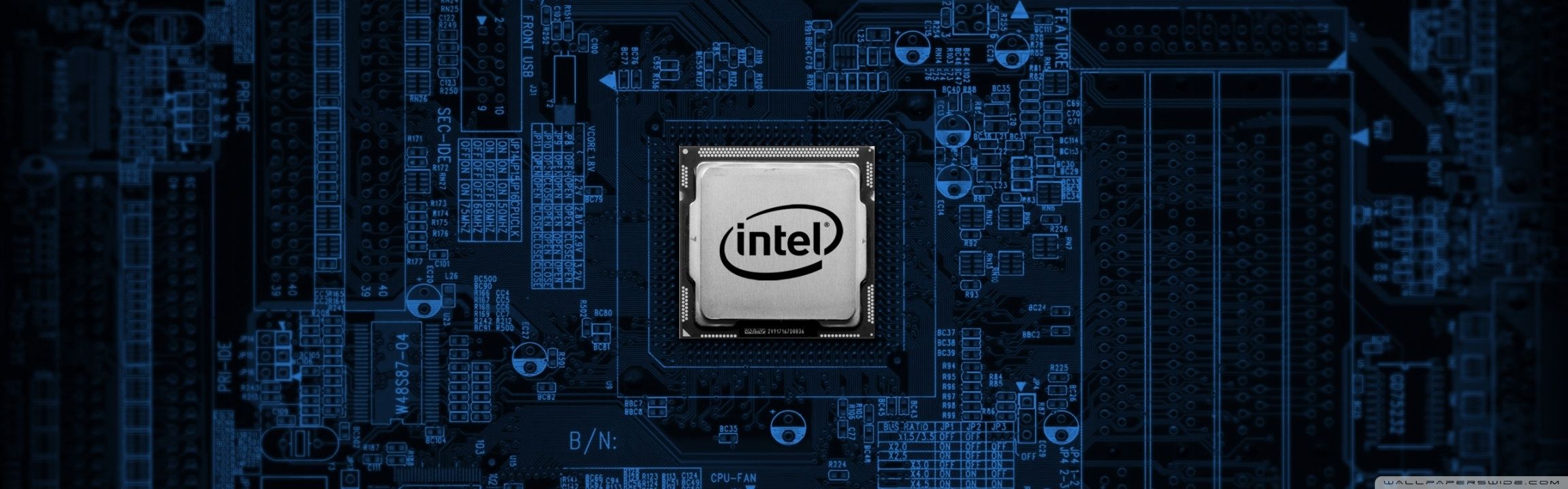 2304x720 Intel Motherboard Ultra HD Desktop ... Wallpaper