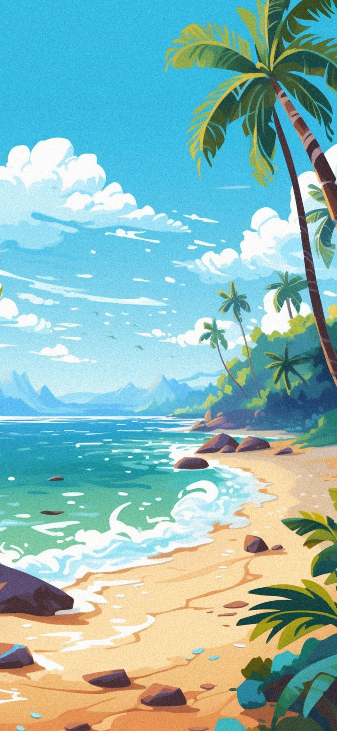 1183x2560 Hawaii Beach Summer Art Wallpapers - Hawaii Wallpaper iPhone in 2023 | Cool  wallpapers art, Anime scenery wallpaper, Art wallpaper Wallpaper