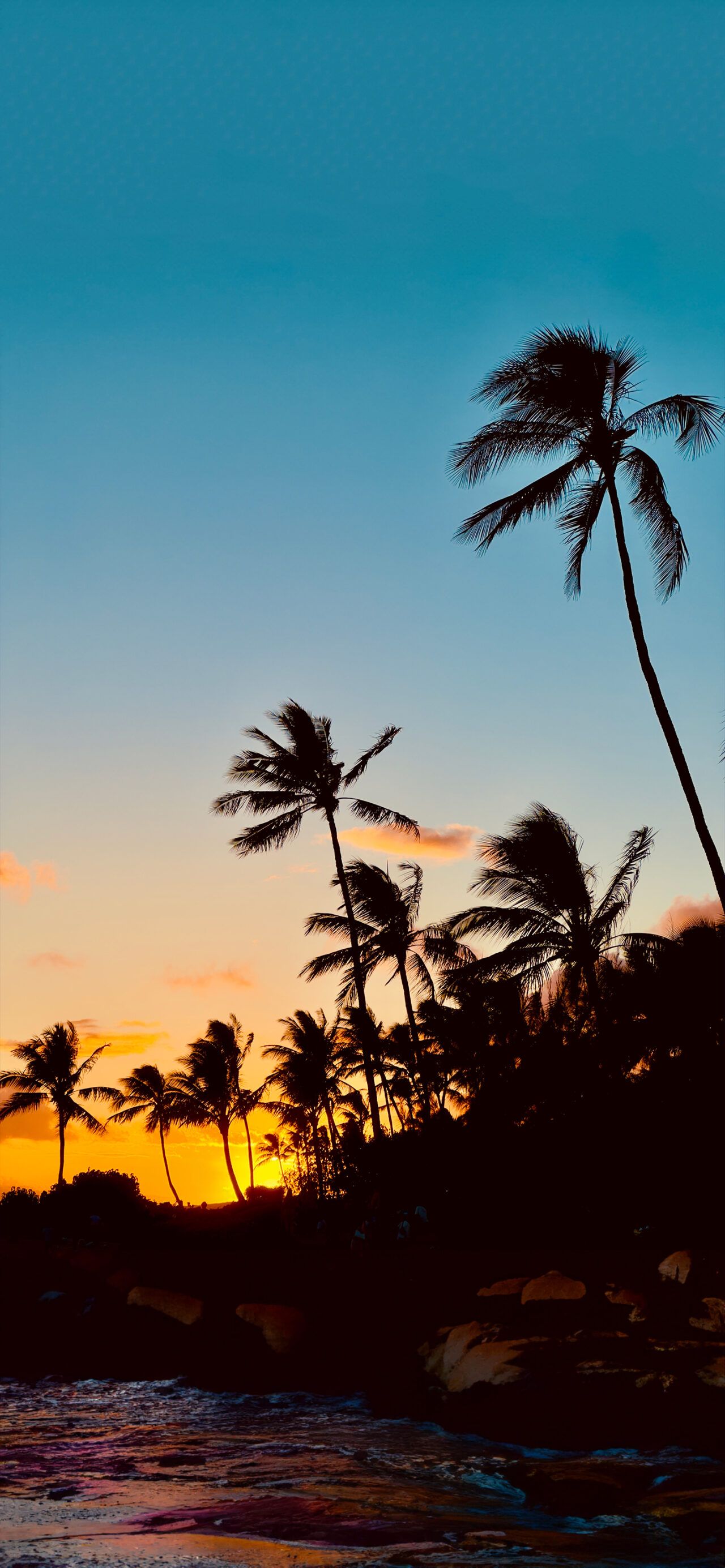 1280x2770 Sunset in Hawaii | Depth Effect - Wallpapers Central Wallpaper