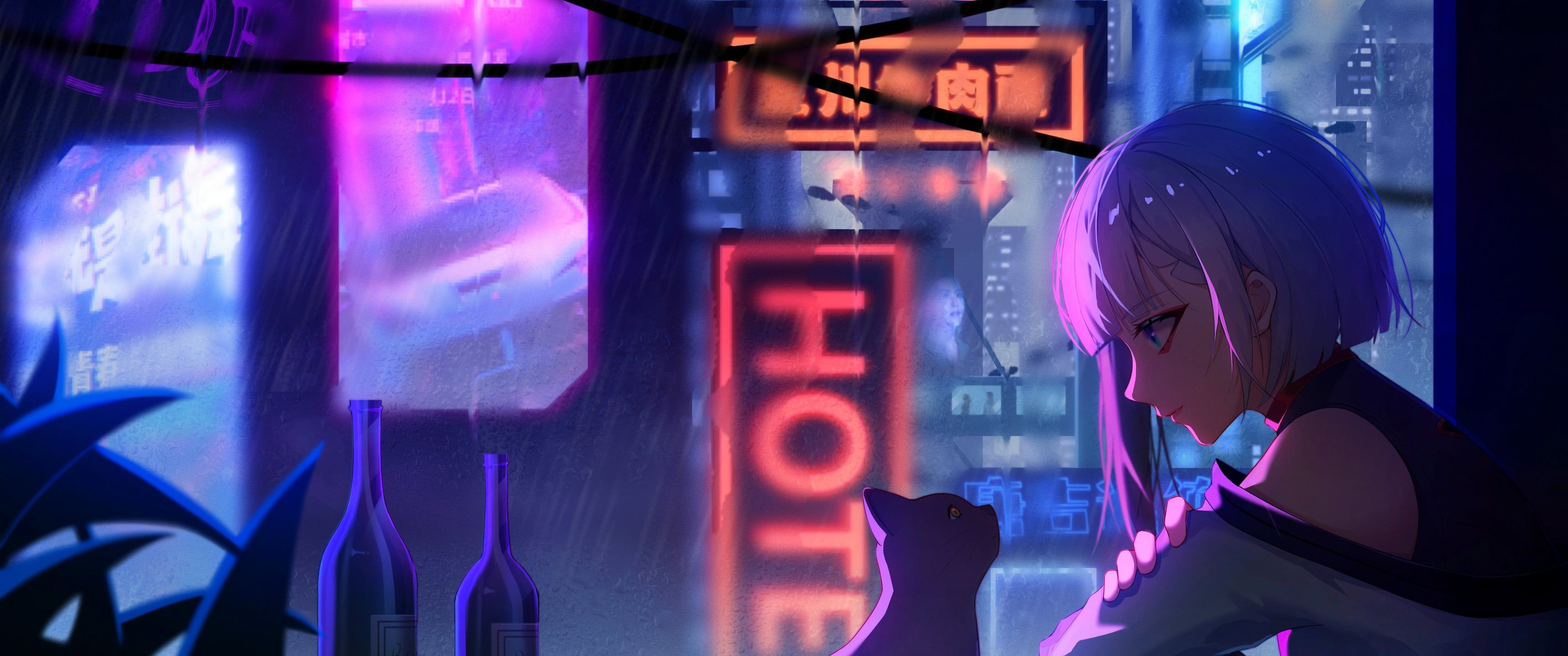 Neon Anime Wallpapers 4k Hd Neon Anime Backgrounds On Wallpaperbat 6469