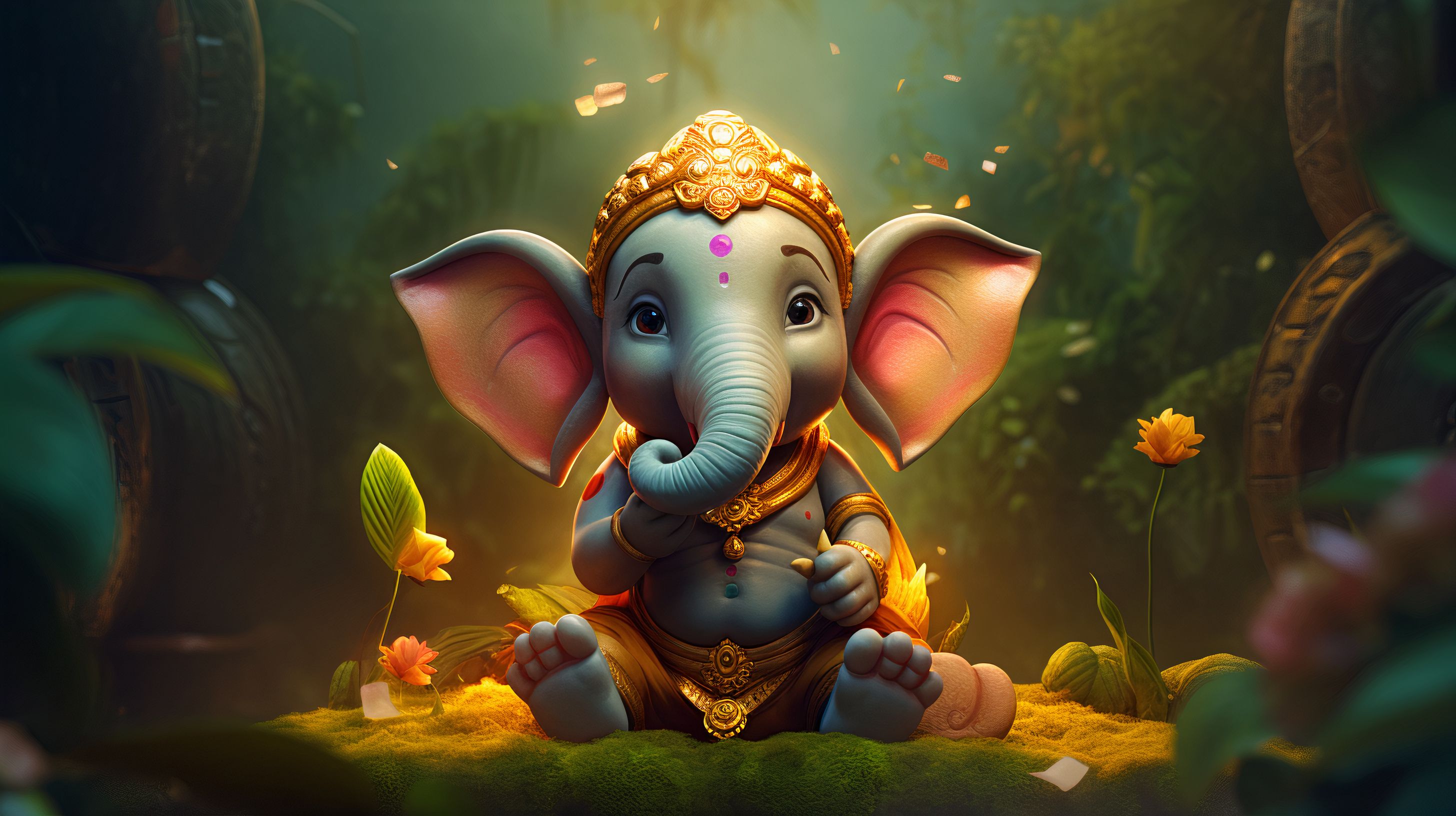 Ganpati wallpapers 4k hd ganpati backgrounds on wallpaperbat