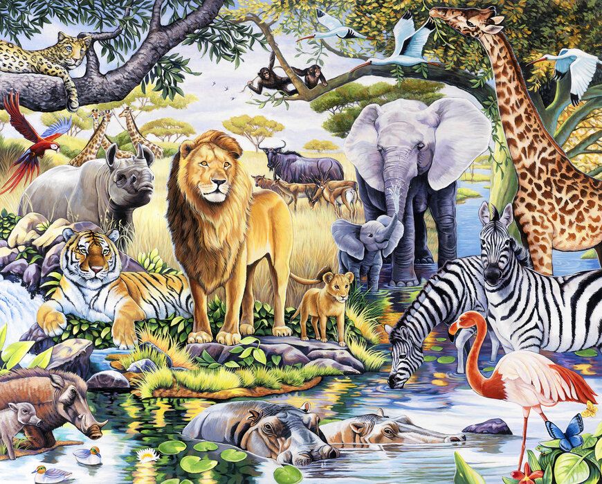 Jungle Animals Wallpapers - 4k, HD Jungle Animals Backgrounds on ...