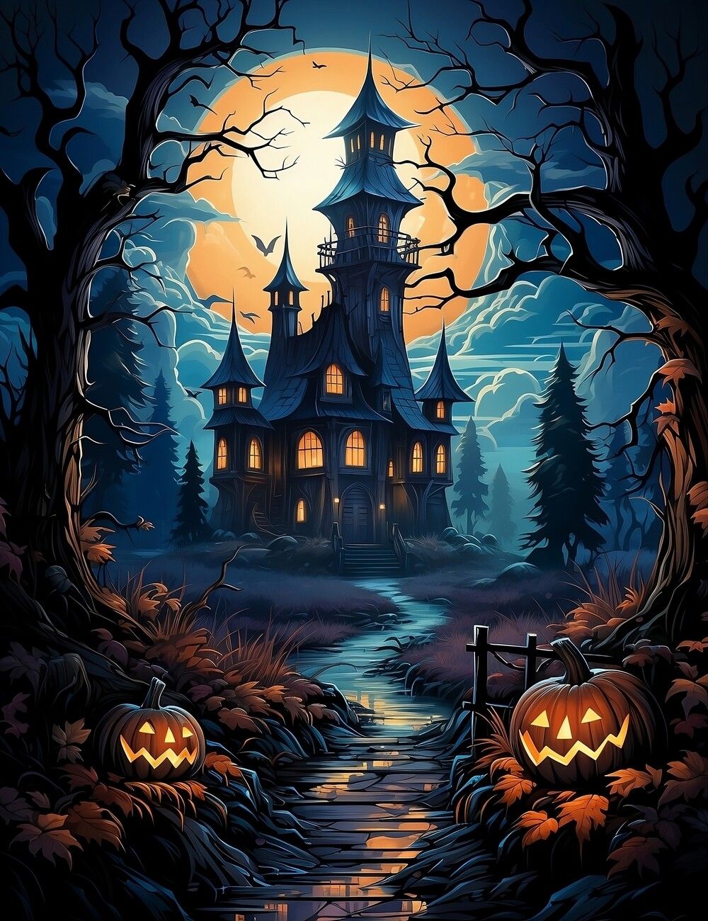 Halloween House Wallpapers - 4k, HD Halloween House Backgrounds on ...