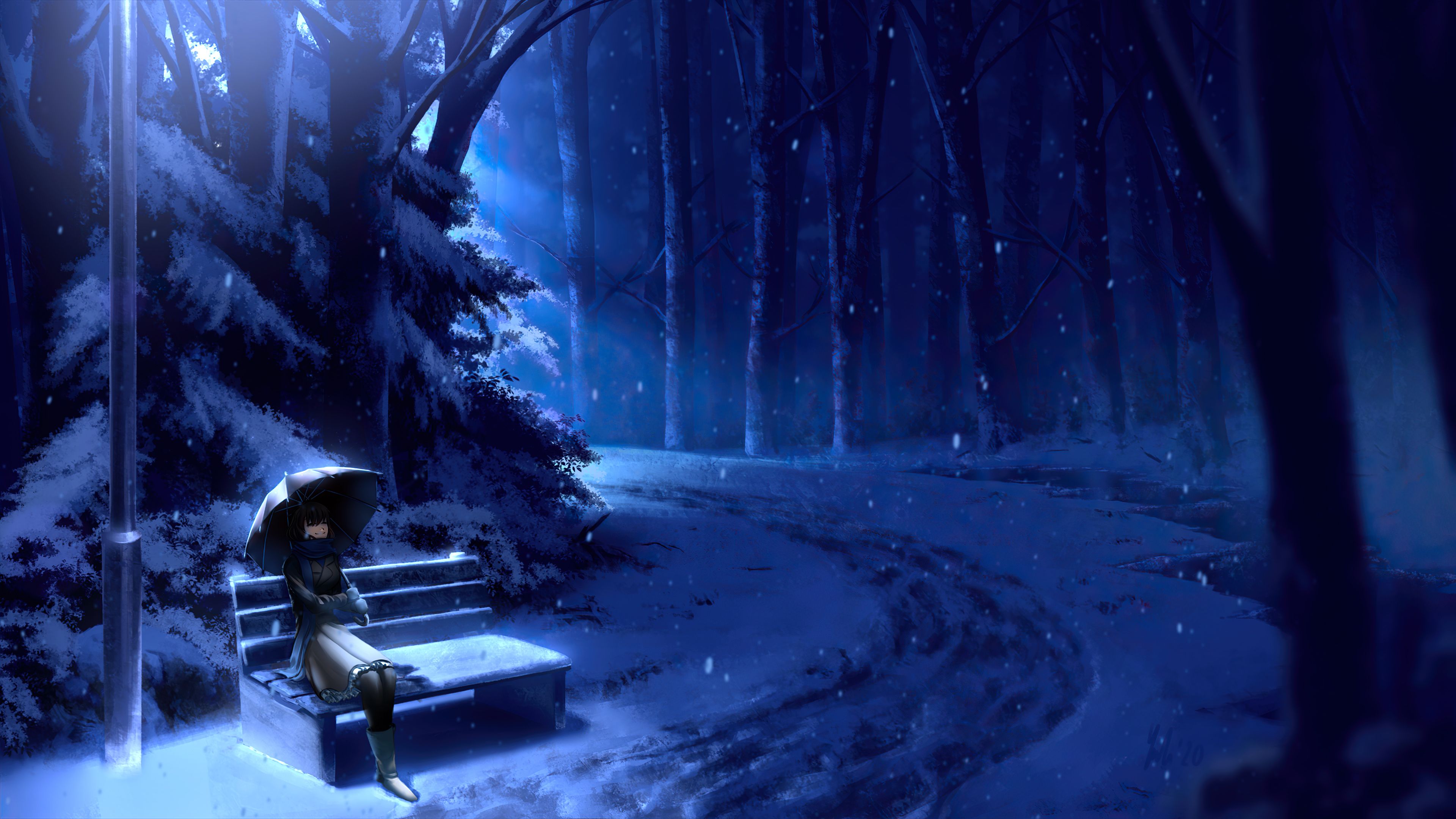 Winter Anime Wallpapers 4k, HD Winter Anime Backgrounds on WallpaperBat