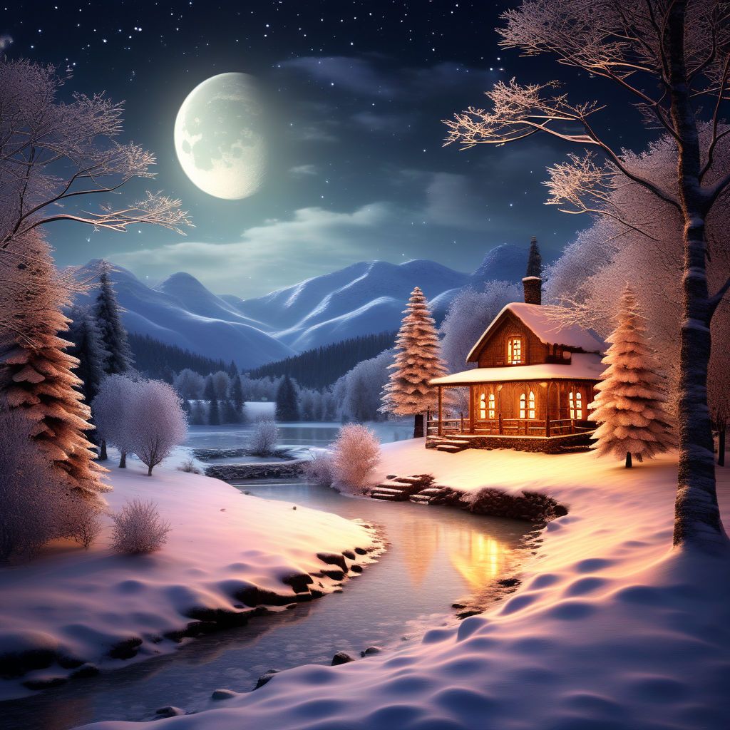 Snow Night Wallpapers - 4k, HD Snow Night Backgrounds on WallpaperBat