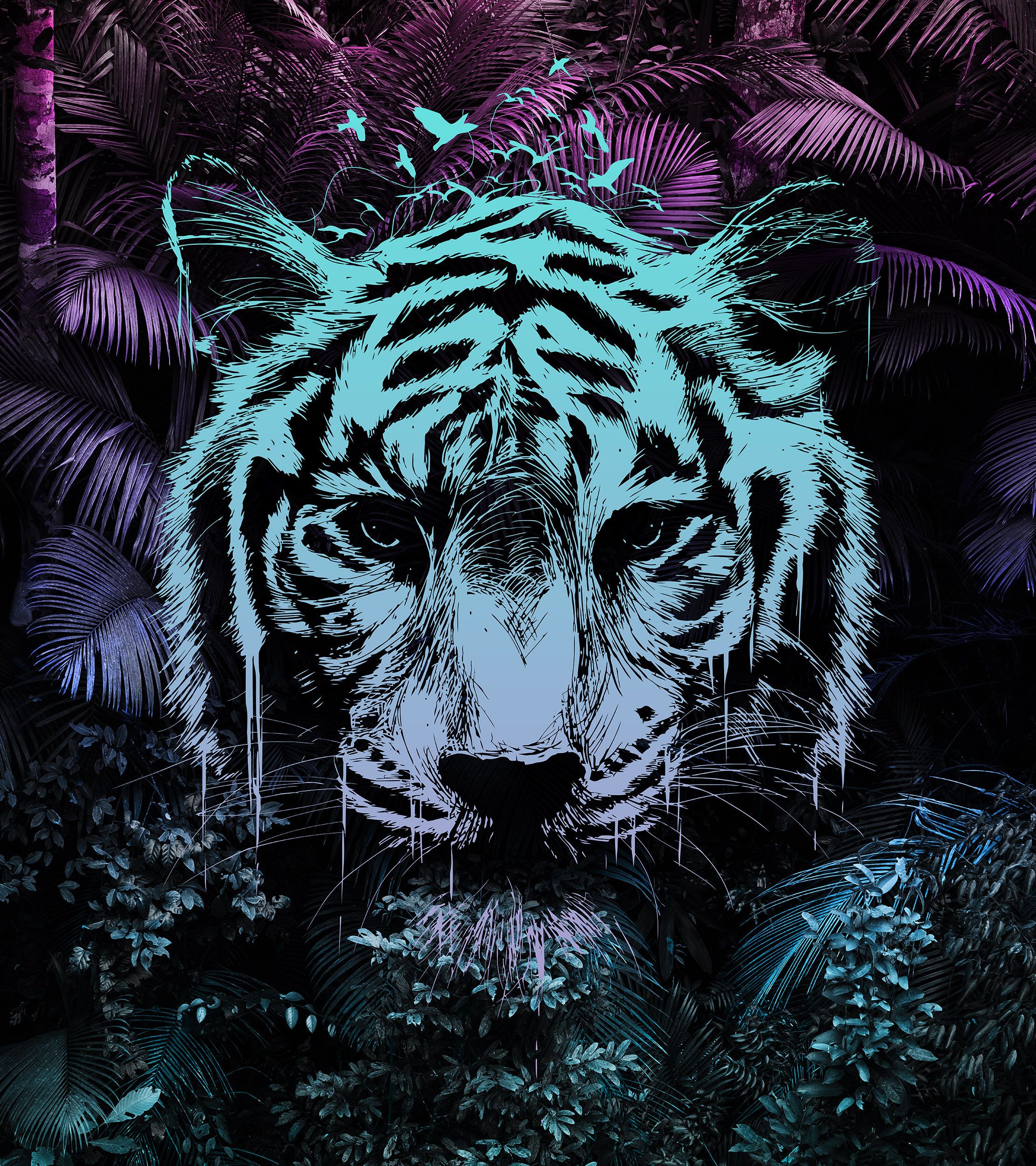 Neon Tiger Wallpapers - 4k, HD Neon Tiger Backgrounds on WallpaperBat