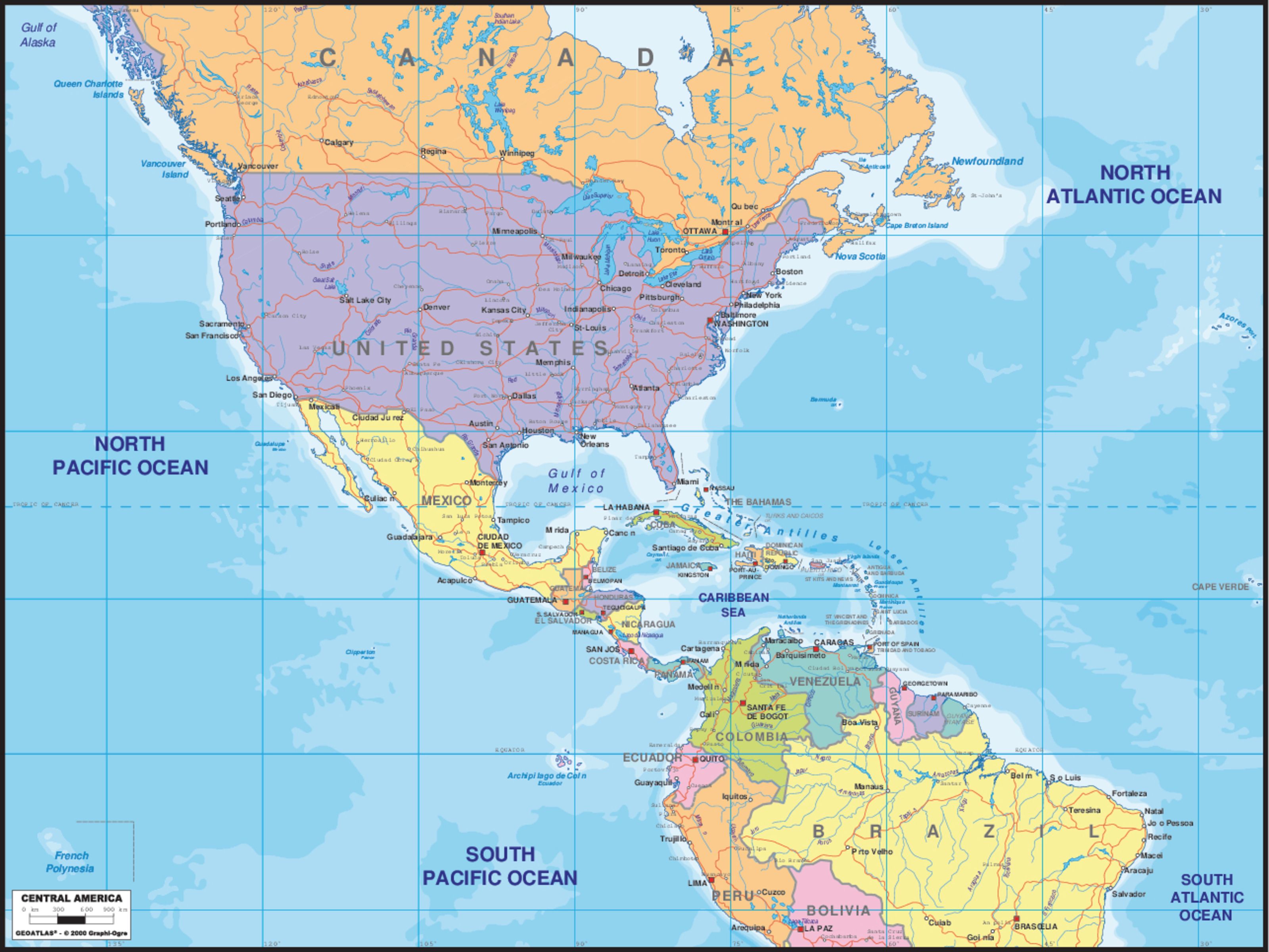 Central America Map Wallpapers - 4k, HD Central America Map Backgrounds ...