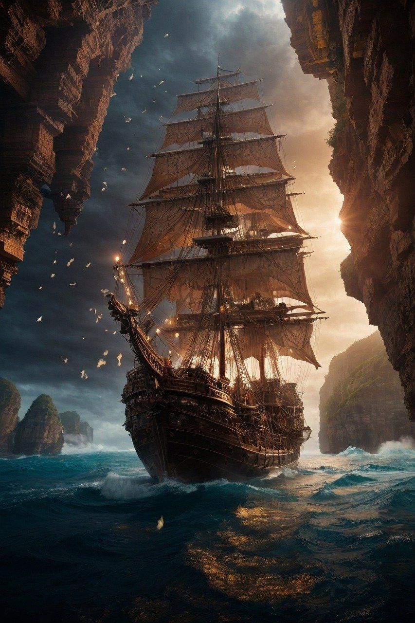 853x1280 Pirate Ship Pirates - Free photo on ... Wallpaper