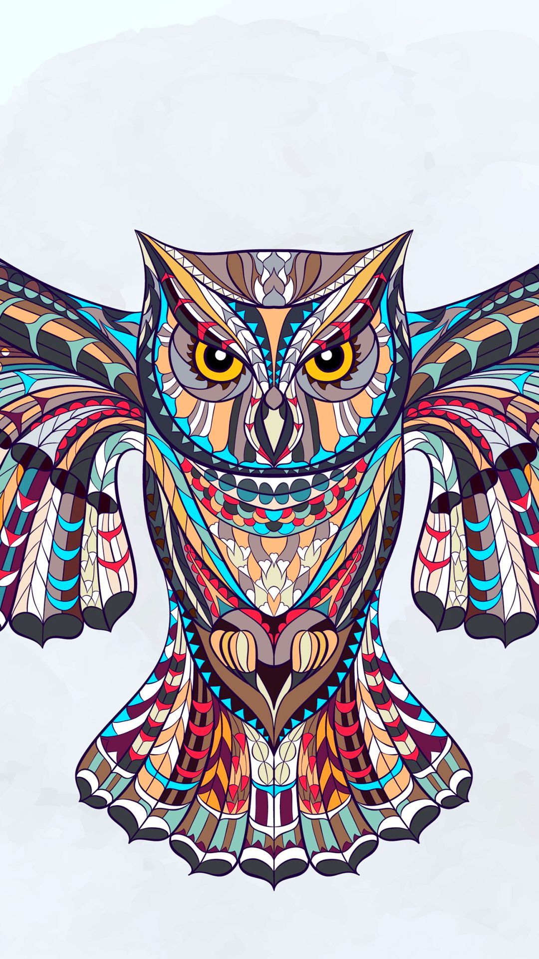 1080x1920 Owl (1080x1920) Mobile Wallpaper | Geometric owl, Owl wallpaper ... Wallpaper