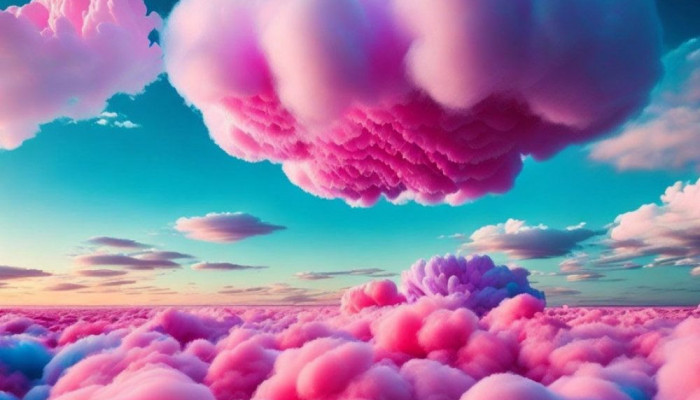 Cotton Candy Sky Wallpaper