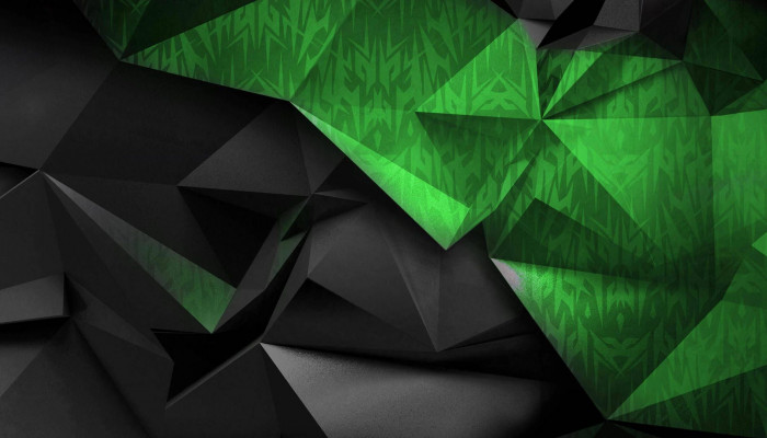 Black Green Abstract Wallpaper