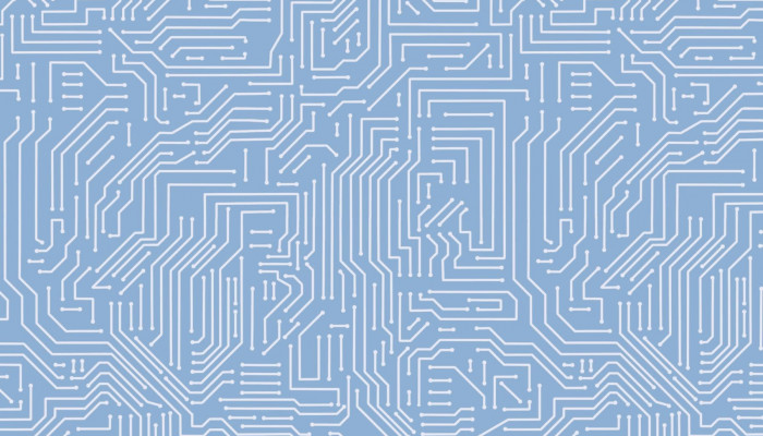 Blue Circuit Wallpaper