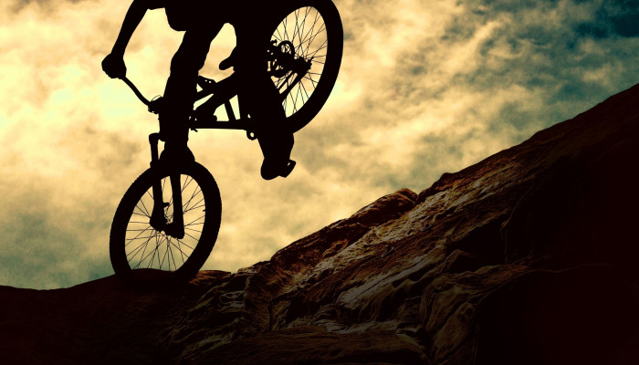 Mountain Bike Sunset Wallpaper