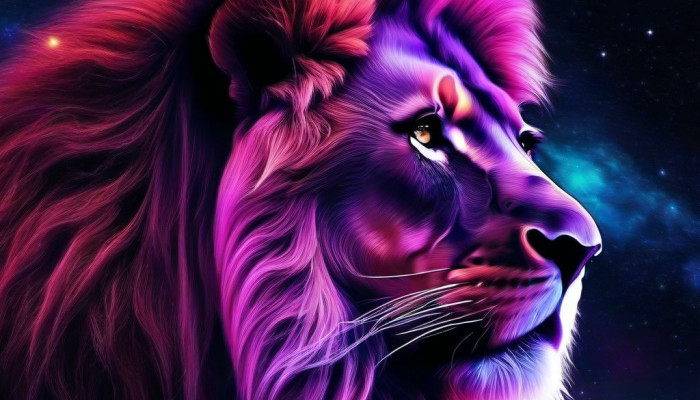 Galaxy Lion Wallpaper