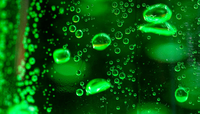 Green Bubbles Wallpaper