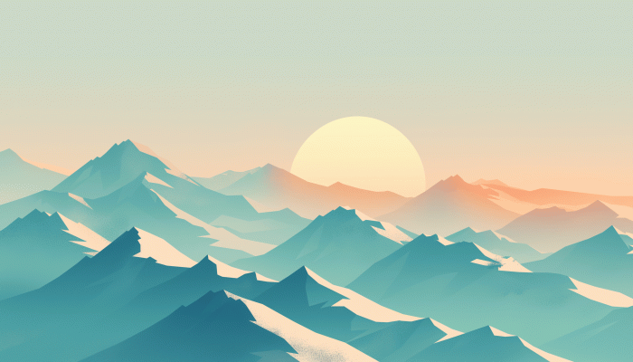 Pastel Mountain Wallpaper