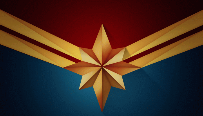 Captain Marvel Symbol Wallpaper