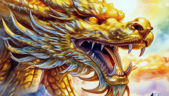 Yellow Dragon Wallpaper