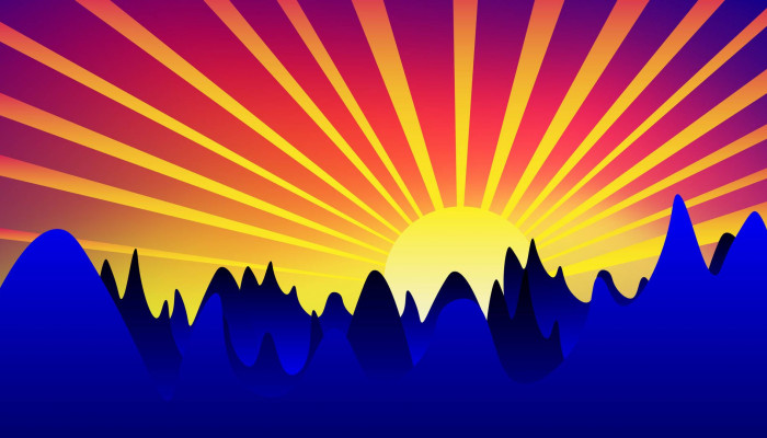 Vector Sunrise Wallpaper