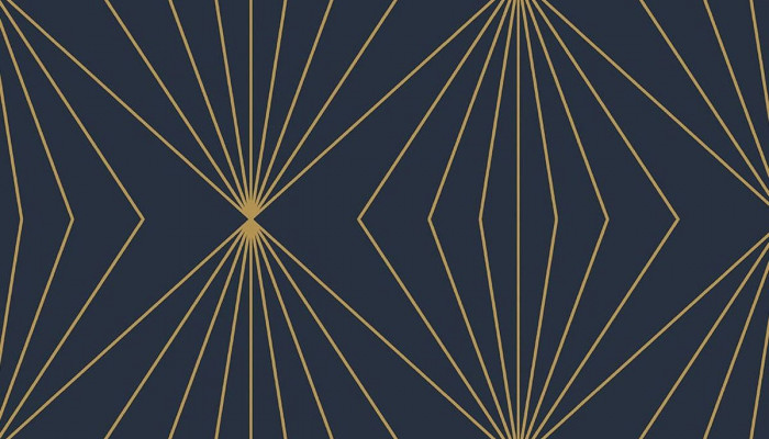 Navy Blue and Gold Wallpaper