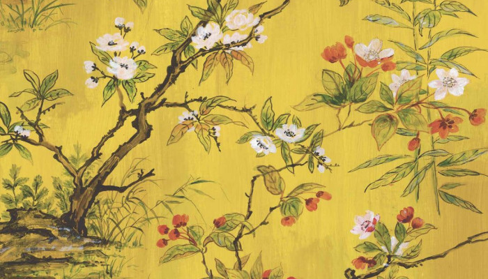 Yellow Chinese Wallpaper