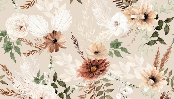 Flower Print Wallpaper